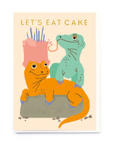 Noi Publishing- Let’s Eat Cake Komodo Dragon Birthday Card